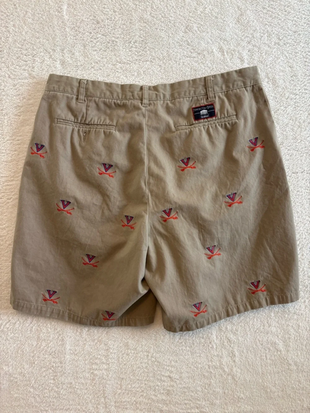 Pennington & Bailes Virginia Cavaliers Gameday Embroidered Stadium Shorts Sz. 38